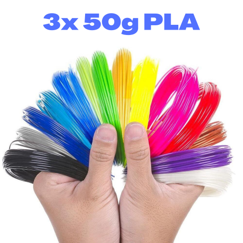 3x 50g PLA 3D850 Mešane Barve Vzorec 1.75mm