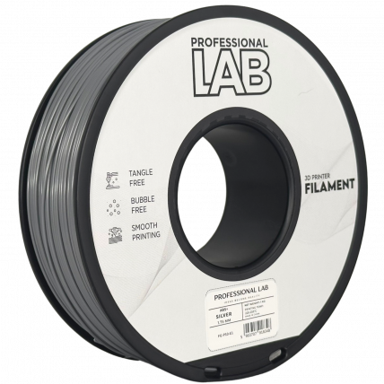 ABS Srebrna Filament 1.75mm – Professional Lab ABS+ za 3D Tisk (1kg Kolut)