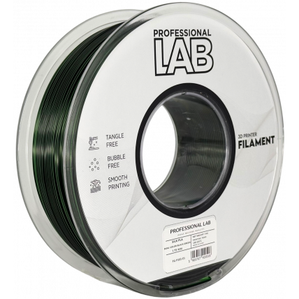 Silk PLA Dvojna Barva črna zelena filament 1.75mm – Professional Lab Sijajni Filament za 3D Tisk (1kg Kolut)