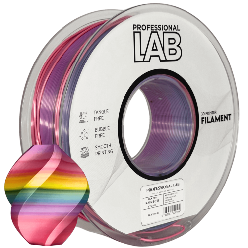 Silk PLA Mavrica filament 1.75mm – Professional Lab Sijajni Filament za 3D Tisk (1kg Kolut)