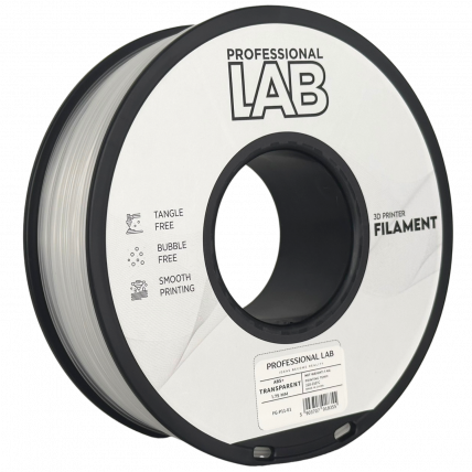 ABS Prozorna Filament 1.75mm – Professional Lab ABS+ za 3D Tisk (1kg Kolut)