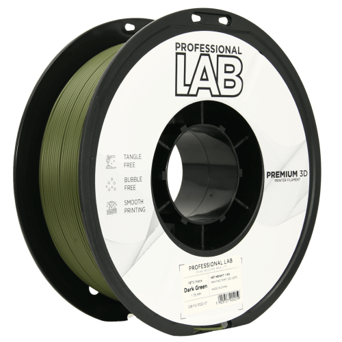 Mat temno zelena 1.75 mm 1 kg PETG filament Professional Lab 