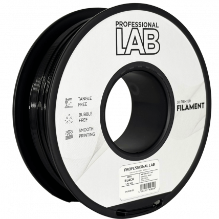 PETG Črna Filament 1.75 mm – Professional Lab Vlažnost-Odporni PETG (1kg Kolut)