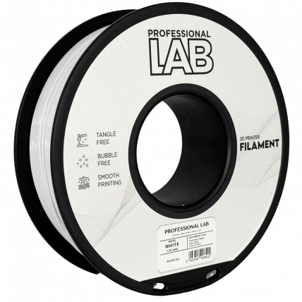 PETG Bela Filament 1.75 mm – Professional Lab Vlažnost-Odporni PETG (1kg Kolut)