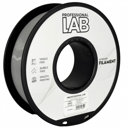 PETG Siva Filament 1.75 mm – Professional Lab Vlažnost-Odporni PETG (1kg Kolut)
