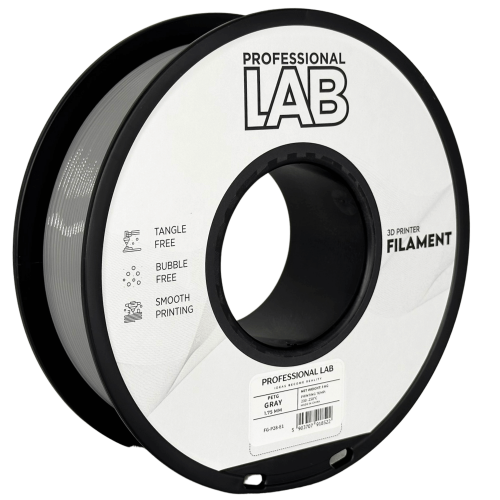 PETG Siva Filament 1.75 mm – Professional Lab Vlažnost-Odporni PETG (1kg Kolut)  