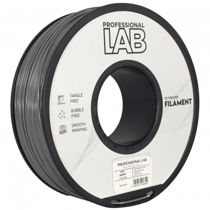 ABS Siva Filament 1.75mm – Professional Lab ABS+ za 3D Tisk (1kg Kolut)