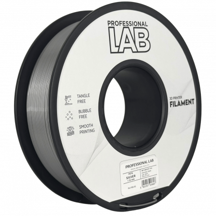 PETG Srebrna Filament 1.75 mm – Professional Lab Vlažnost-Odporni PETG (1kg Kolut)