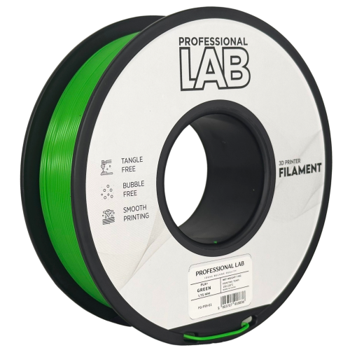 PLA+ Zelena Filament 1.75mm – Professional Lab za 3D Tisk (1kg Kolut)
