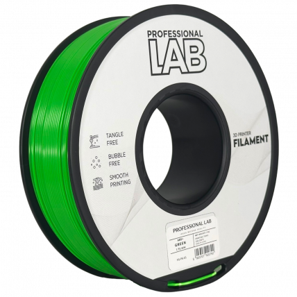 ABS Zelena Filament 1.75mm – Professional Lab ABS+ za 3D Tisk (1kg Kolut)