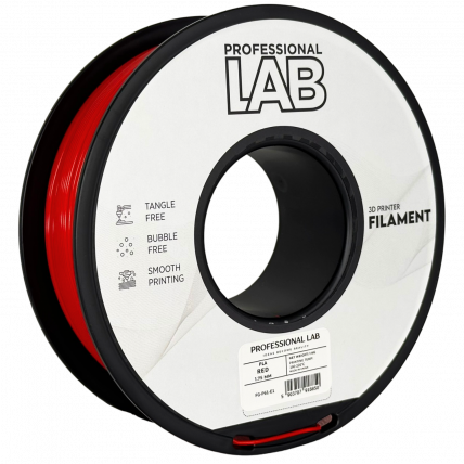 PLA Rdeča Filament 1.75 mm – Professional Lab Biološko Razgradljiv PLA (1kg Kolut)
