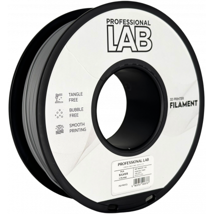 PLA Srebrna Filament 1.75 mm – Professional Lab Biološko Razgradljiv PLA (1kg Kolut)