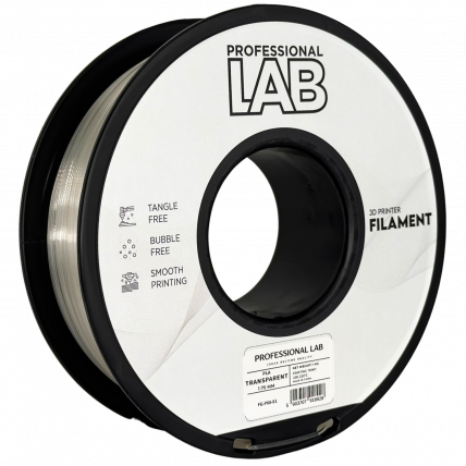 PLA Prosojna Filament 1.75 mm – Professional Lab Biološko Razgradljiv PLA (1kg Kolut)