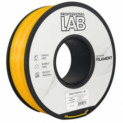 ABS Rumena Filament 1.75mm – Professional Lab ABS+ za 3D Tisk (1kg Kolut)