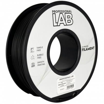 PLA Meta Črna Filament 1.75 mm – Professional Lab Biološko Razgradljiv PLA (1kg Kolut)