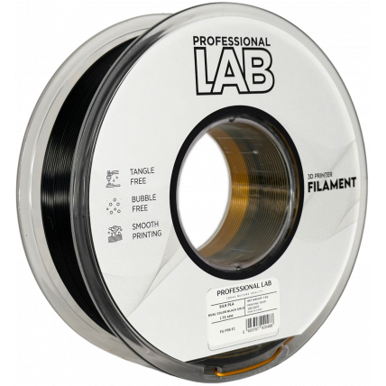 Silk PLA Dvojna Barva črna zlata Filament 1.75mm – Professional Lab Sijajni Filament za 3D Tisk (1kg Kolut)