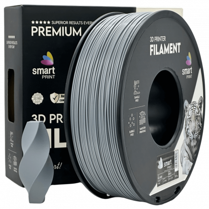 ABS Srebrna Filament 1.75mm – Smart Print ABS+ za 3D Tisk (1kg Kolut)