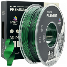 Silk PLA Dvojna Barva črna zelena filament 1.75mm – Smart Print Sijajni Filament za 3D Tisk (1kg Kolut)