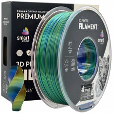 Silk PLA Trojna Barva rdeča modra zelena filament 1.75mm – Smart Print Sijajni Filament za 3D Tisk (1kg Kolut)