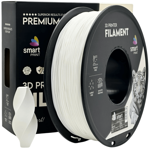 TPU Bela Filament 1.75 mm – Smart Print Fleksibilni Filament za 3D Tisk (1 kg Kolut)