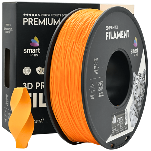 TPU Oranžna Filament 1.75 mm – Smart Print Fleksibilni Filament za 3D Tisk (1 kg Kolut)