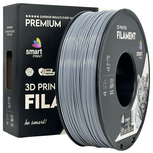 ASA siva filament za 3D tiskalnik 1,75 mm – Smart Print, 1 kg kolut, UV obstojen, mat videz