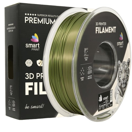 Tribarvna vojaška, 1,75 mm, 1 kg Smart Print Silk PLA filament
