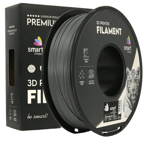 Karbonska Vlakna Siva 1,75 mm 1 kg Smart Print PLA filament