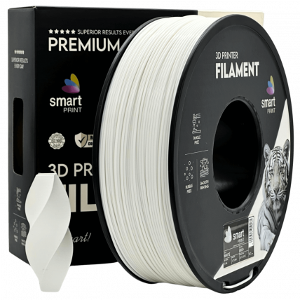 ABS Bela Filament 1.75mm – Smart Print ABS+ za 3D Tisk (1kg Kolut)