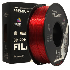 PETG Prozorno Rdeča Filament 1.75 mm – Smart Print Vlažnost-Odporni PETG (1kg Kolut) 