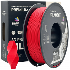 PLA Mat Rdeča Filament 1.75 mm – Smart Print Biološko Razgradljiv PLA (1kg Kolut)