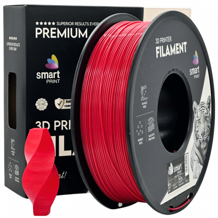 PETG Rdeča Filament 1.75 mm – Smart Print Vlažnost-Odporni PETG (1kg Kolut)