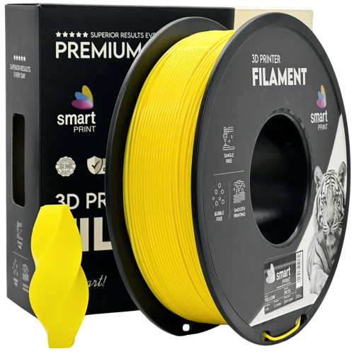PETG Rumena Filament 1.75 mm – Smart Print Vlažnost-Odporni PETG (1kg Kolut) PETG Rumena Filament 1.75 mm – Smart Print Vlažnost-Odporni PETG (1kg Kolut)