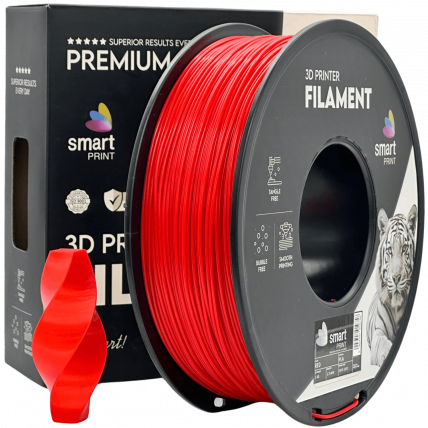 PLA Rdeča Filament 1.75 mm – Smart Print Biološko Razgradljiv PLA (1kg Kolut)
