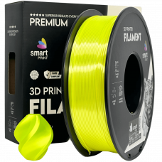 Silk PLA rumena Filament 1.75mm – Smart Print Sijajni Filament za 3D Tisk (1kg Kolut)