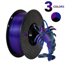 KINGROON Tribarvni Silk PLA Filament 1.75mm (1kg) - Črna, Modra, Vijolična