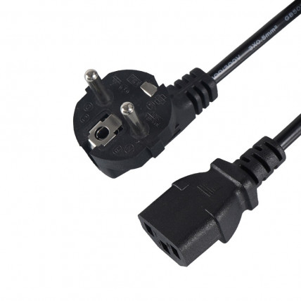Napajalni kabel C13 EU – 1,2 m, 250 V, 10 A, bakreni vodniki