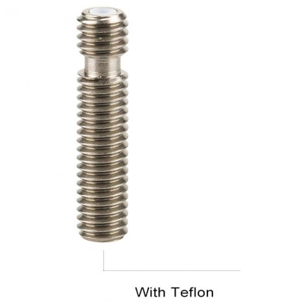 Navojno grlo za V5 Hotend z integriranim teflonom 1,75 mm (M6, 26 mm, nerjaveče jeklo)
