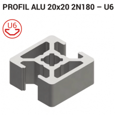 Aluminijasti T-slot Profil 20x20 2N180 6
