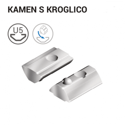 Matica z vzmetno kroglico T za utor 5 – navoj M4/M5, vodilo z vzmetno kroglico