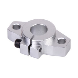 SHF8 aluminijasta podpora za gred za linearne gredi 8 mm, pritrditev s prirobnico
