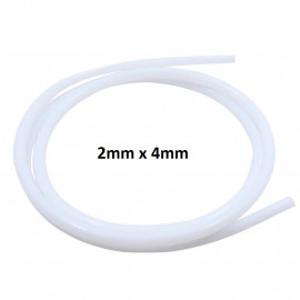 PTFE (teflonska) cev 2 mm x 4 mm – 1 m za Bowden ekstruderje z nitko 1,75 mm