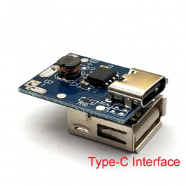 USB-A 5V Boost Step Up polnilni modul s priklopom USB-C, izhod 1A, za 18650 litijeve baterije