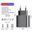USB-C polnilni adapter 65W – Hitro polnjenje z USB-A, dvema USB-C in Power Delivery