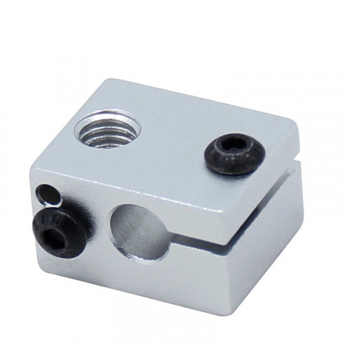 Aluminijasti grelni blok za HotEnd – Združljiv z M6 šobami, 20x16x12 mm