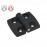 Plastični tečaj za aluminijasti profil 20 mm LKC, črn, utor 5 mm/6 mm