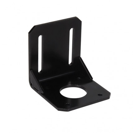 Nosilec za koračni motor Nema 17 – črn, jeklo, 42x42mm