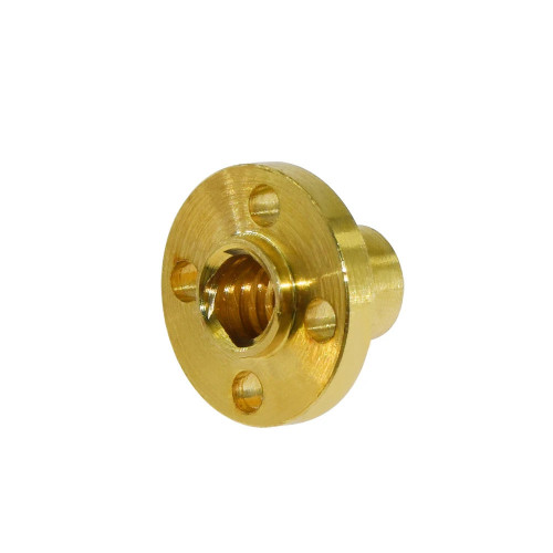 Medeninasta trapezna matica T8, 2 mm vodilo, 2 mm korak