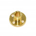 Medeninasta trapezna matica T8, 2 mm vodilo, 2 mm korak