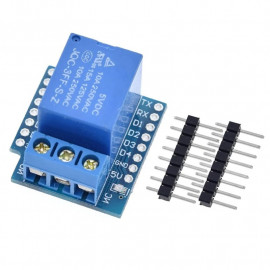 D1 relejni ščit za ESP D1 Mini – 5V, 10A/125VAC, 5A/250VAC kompatibilen modul